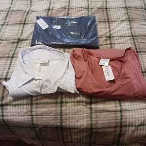 Lot Of 2 (SIZE XXL)SOMA INTIMATES TOPS & 1 (SIZE XXL) BLACK SWIMWARE COVER DRESS